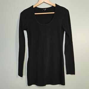 2/$10 Yest long black women's shirt